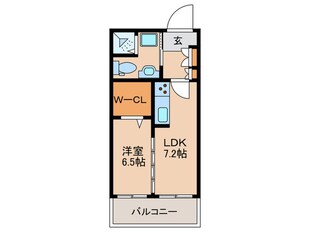 ダイアパレス大名（203）の物件間取画像